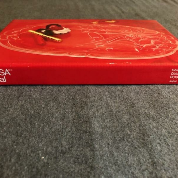 Mikasa Crystal Holiday Bells Oblong 10 1/4 x7 " Serving Plate - Picture 4 of 14